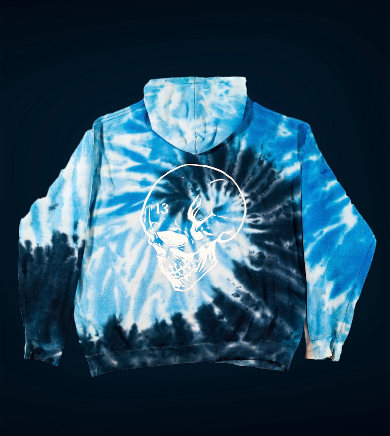 BLUE BERRY TIE-DYE HOODIE